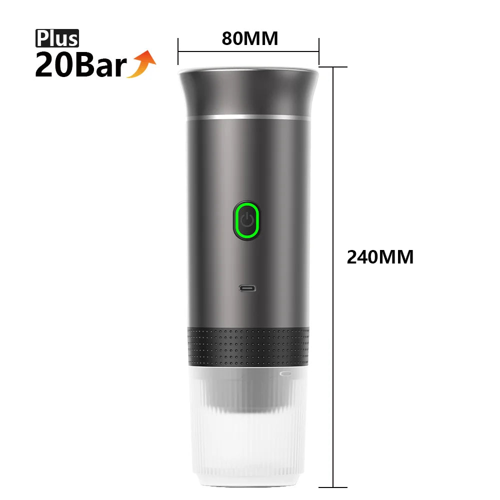 3-in-1 Wireless Coffee Machine for Travel, Car & Camping