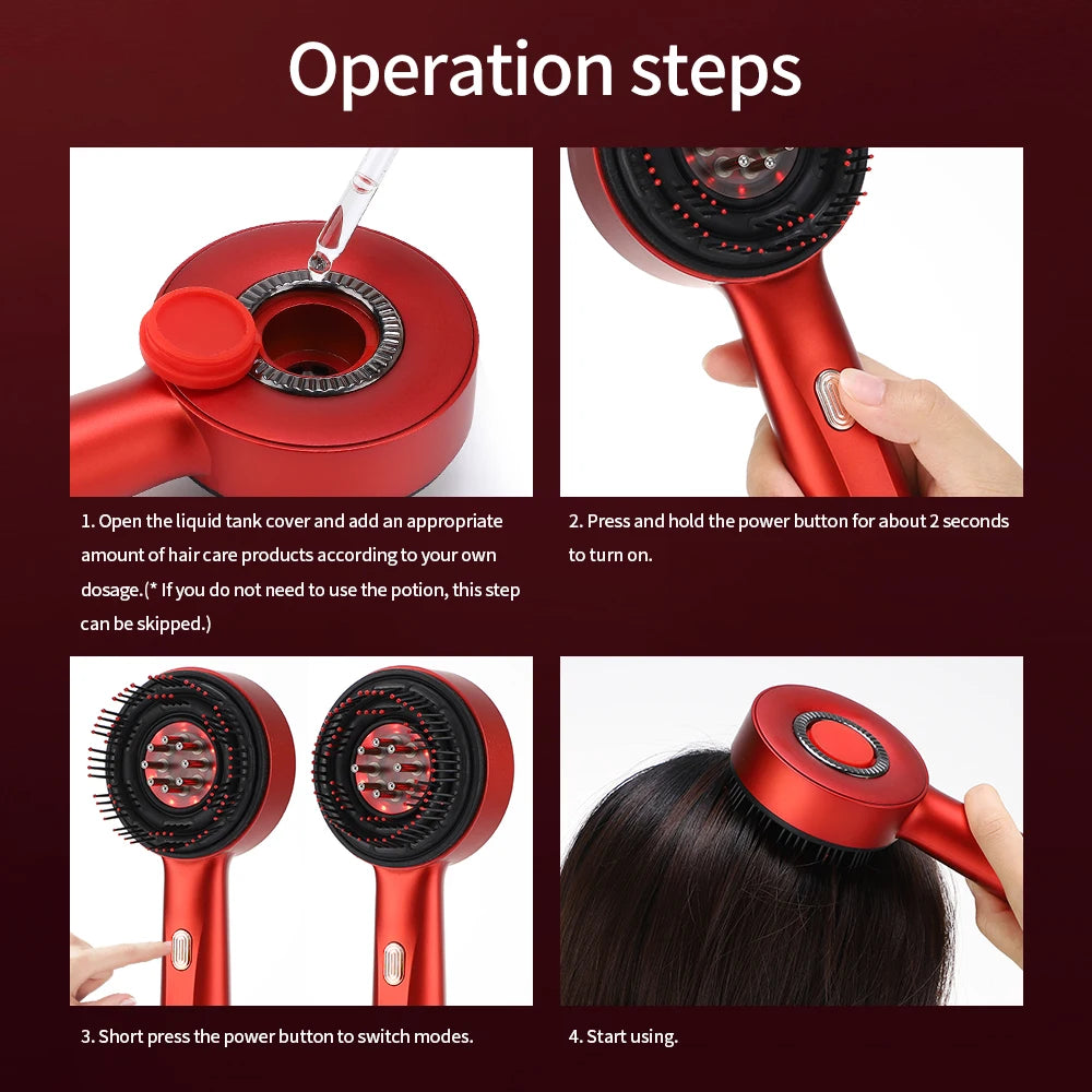 3 Modes Red Light Hair Therapy Comb