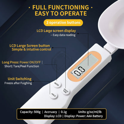 LCD Kitchen Scale Spoon