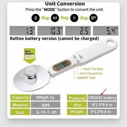 LCD Kitchen Scale Spoon