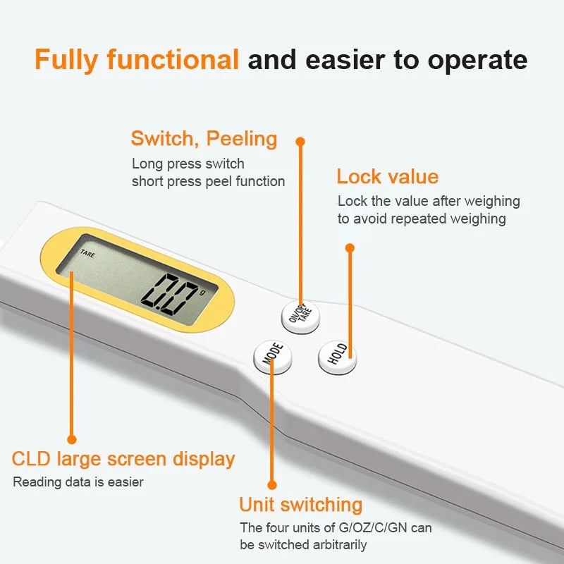 LCD Kitchen Scale Spoon