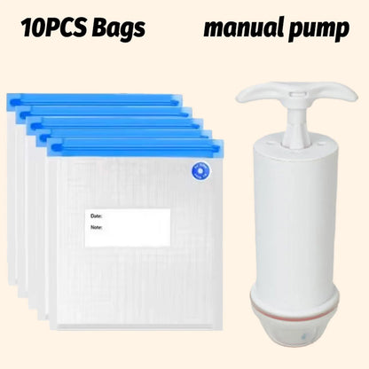 Mini Electric Portable Food Vaccum Sealer with Reusable bags