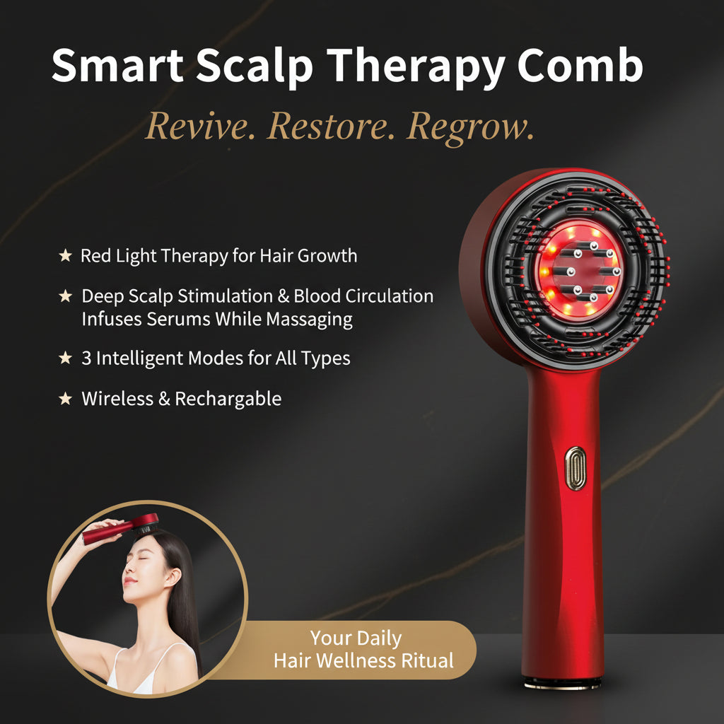 3 Modes Red Light Hair Therapy Comb