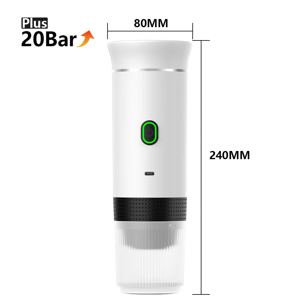 3-in-1 Wireless Coffee Machine for Travel, Car &amp; Camping