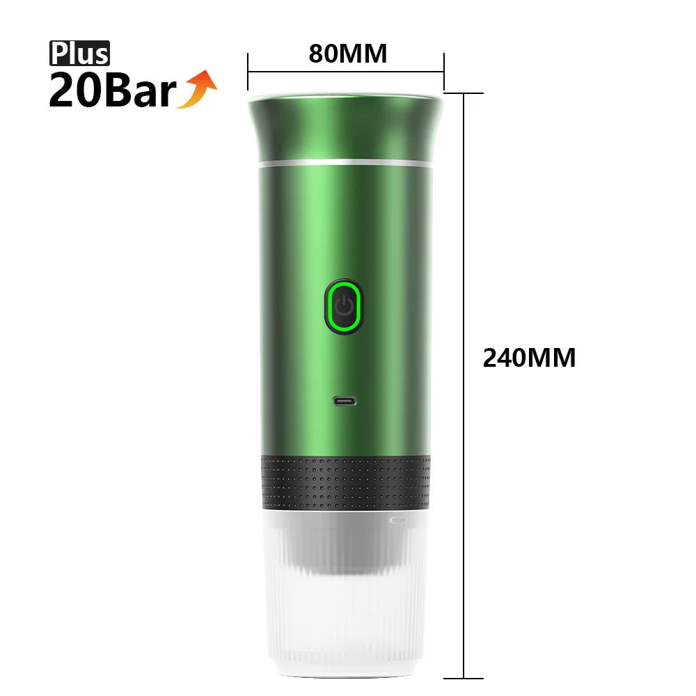 3-in-1 Wireless Coffee Machine for Travel, Car &amp; Camping